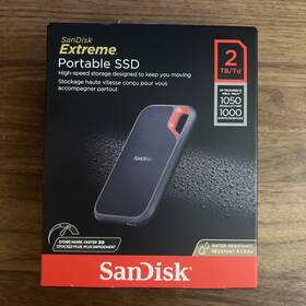 Sandisk 619659186456 Extreme 2tb Portable External Ssd - Black Sdssde61-2t00-acom