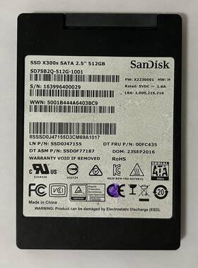 Sd7sb2q-512g-1001 Sandisk X300s Sata Iii 512 Gb Ssd 2.5 Inch With Windows11 Pro Uefi-plug&play-grade A