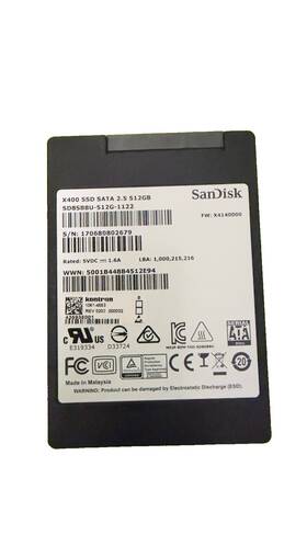 Sd8sb8u-512g Sandisk Sd8sb8u512g Ssd X400 512gb Sata 2.5 Inch 7mm