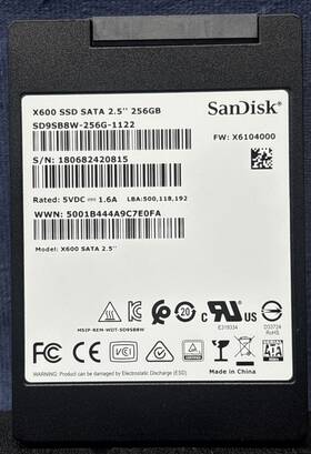 Sd9sb8w-256gb-1122 Sandisk Sd9sb8w-256g-1122 X600 Solid State Drive 2.5 7200 Mb/s 256gb Ssd