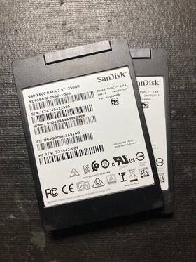 Sd9sb8wq-256g Sandisk Lot Of 2 X600 256gb 2.5 Inch 7mm Slim Ssd Excellent Health