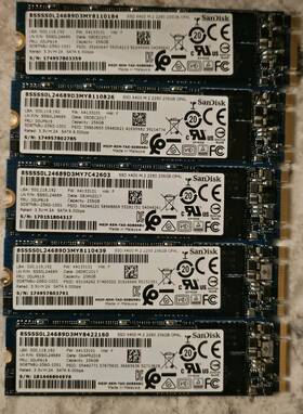 Sd8tn8u-256g-1001 Sandisk Sdbtnbu256g1001 Lot Of 5 256gb M.2 2280 Sata Iii Ngff Solid State Ssd