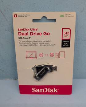Sdddc3-512g-a46 Sandisk Ultra 512gb Dual Drive Go Usb Type C Flash Black