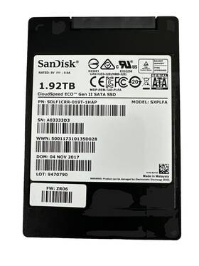 Sdlf1crr-019t-1hap Sandisk Cloudspeed Eco 1.92tb Sata Iii 2.5 Inch Ssd