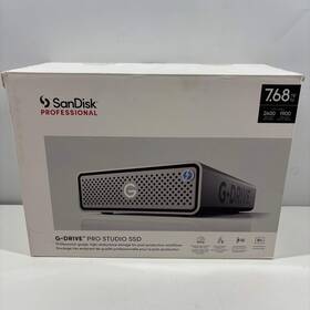 Sdps71f-007t-d-0k Sandisk External G-drive Pro 7.68tb Thunderbolt 3 Ssd