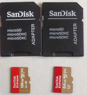 Sdsqxaa-128g-gn6gn Sandisk Sdsqxaa128ggn6gn 128gb And 64gb Extreme Microsd Memory Card -