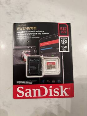 Sdsqxav-512g-gn6ma Sandisk Sdsqxav512ggn6ma 512gb Extreme Microsdxc Uhs-i Memory Card -