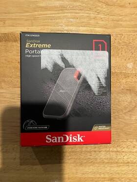 Sdssde60-1t00-cc25 Sandisk Nvme Extreme Portable 1tb External Solid State Drive Usb 3.2 Usb-c