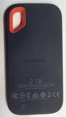 Sdssde60-2t00 Sandisk Sdssde60-2too Extreme 2tb Usb-c Portable External Ssd