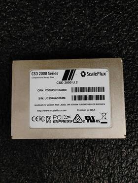 Csdu3rk040b0 Scaleflux Csd 2000 U.2 Pcie Computational Storage 3d Nand Flash 4tb Ssd Drive