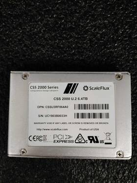 Cssu3rf064a0 Scaleflux Csd 2000 U.2 Pcie Computational Storage 3d Nand Flash 6.4tb Ssd Drive