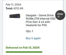 Zp2000gp3a1001 Seagate Ps5 Internal Drive 2tb Ssd Without Box