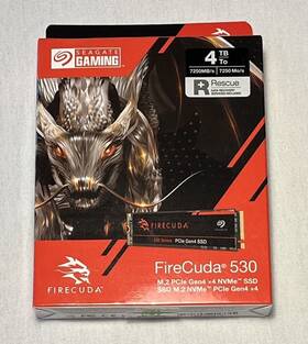 Zp4000gm3a013 Seagate Firecuda 530 4tb M.2 2280 Pcie Gen4x4 Nvme Ps5 Compatible
