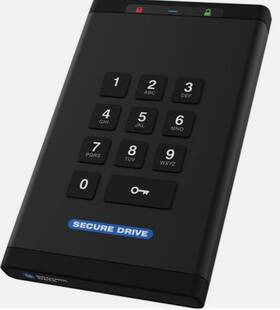Sd-kp-12-bl2000gb-ssd Securedata 2tb Ssd Hard Drive Secure Kp Keypad Portable Encrypted Hd