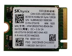 Hfm128gdgtng Sk Hynix 128gb Internal Ssd Bc501a Nvme 98% Health And Up