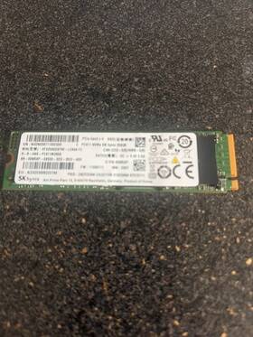 Hfs256qd9tn1-l2a0a Sk Hynix 256gb Pc611 Nvme M.2 Internal Solid State Drive Pcie Gen3 X4 Dell 0w5xp