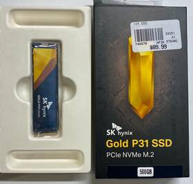 Shgp31-500gm-2 Sk Hynix Gold P31 500gb Internal Pcie Nvme Gen3 M.2 2280 500gbp31 Ssd - Tested