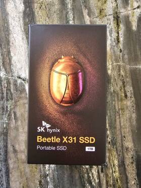 Skhpu3-001t-s1cg00 Sk Hynix Beetle X31 1tb Portable Ssd With Dram Up To 1050mb/s Usb 3.2 Gen2