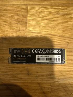Sp02kgbp44us7505 Sp Silicon Power 2tb Us75 Nvme Pcie Gen4 M.2 2280 Ssd R/w Up To 7 000/6 500 Mb/s
