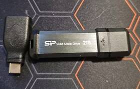 Su002tbuf3s70acgab Sp Silicon Power 2tb Ms70 Usb 3.2 Gen 2 Portable External Ssd With Type C Adapter