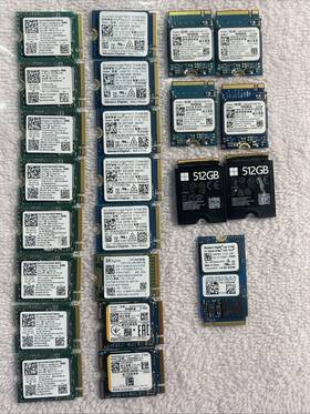Cl1-3d512-q11 Ssstc 07ygy0 Lot Of 23 Mixed Models Dell 5502 512gb M.2 Nvme Ssd 7ygy0