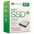 Stcm500401 Seagate Fast Ssd External Up To Reversible Cables New