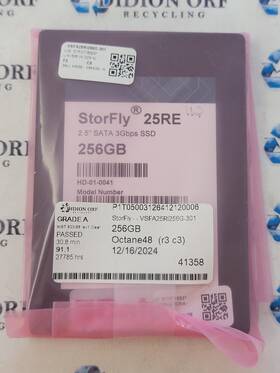 Vsfa25ri256g-301 Storfly 256gb 2.5 Inch Sata Ssd Grade A Sku 14536