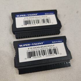Fe0064mdrm Super Talent Lot Of 2 64gb Mlc Ata/ide Pata 40-pin Vertical Fdm Ssd