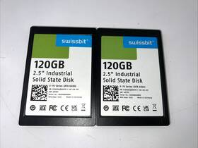Sfsa120gq1ah4to Swissbit Lot 2x 2.5 Industrial Ssd X-70 Series Sata 6gb/s Nice Pulls