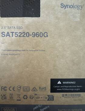 Sat5220-960g Synology 2.5 Enterprise Sata Ssd Sat5220 960gb