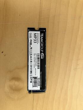 Tm8fpd512g0c101 Team Group Teamgroup Mp33 Pro 512gb Slc Cache 3d Nand Tlc Nvme 1.3 Pcie Gen3x4 M.2 2280