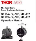 Bp109-vis Thorlabs Camera Beam Profiler