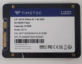 30tt253x2-512gb Timetec 3d Nand 2.5 Inch Ssd Sata 6gb/s 512gb 30tt253x2-512g Wiped And Tested
