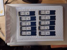 L35675-403 Toshiba Lot Of Ten 512gb M.2 Ssd 2280 Nvme Used 93-97% Health Status