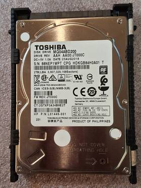 Mq04abd200 Toshiba 2000gb 2tb Sata3.0 5400rpm 2.5 Inch Internal Hard Drive