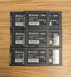 Vi550 Verbatim 49350 9x Lot 128gb Sata Iii 2.5 Inch 7mm Internal Ssd Tested And Wiped