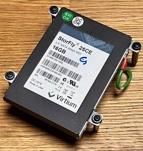 Vsfa25cc016g-200 Virtium Vsfa25cc16g-200 Storfly Llc Ssd 16gb 2.5 Inch - Tested