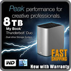 Wdbusk0080jsl-nesn Wd 8tb Thunderbolt Duo External Hard Drive Storage For Mac Retail Wdbusk0080jsl