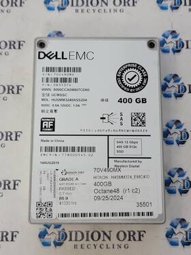 Husmm3240ass204 Wd Dell 400gb 2.5 Inch Sas Ssd Grade A Sku 12645