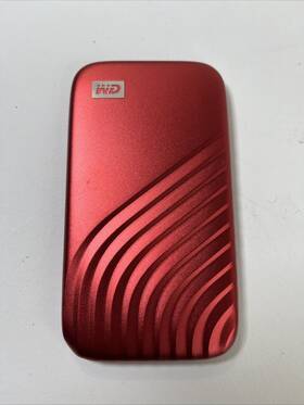 Wdbagf0010brd-wesn Wd My Passport 1tb Usb-c Portable Solid State Drive Red Wdbagf0010brd