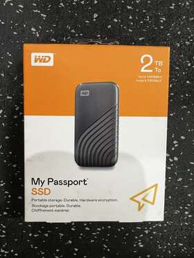 Wdbagf0020bgy-wesn Wd Western Digital My Passport 2tb Portable External Ssd Wdbagf0020bgy