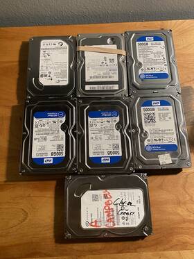 500azlx Western Digital Hd Lot