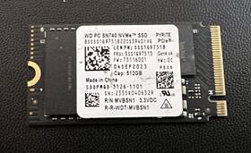 5ss1g97518 Western Digital Wd Pc Sn740 512gb M.2 Nvme Ssd 2242 Pcie Gen 4x4 - 100% 3hr Runtime