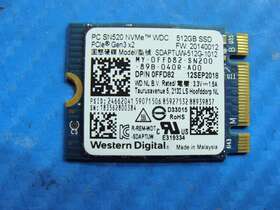 Sdaptuw-512g-1012 Western Digital Ffd82 Dell 14 5482 512gb Nvme M.2 Ssd