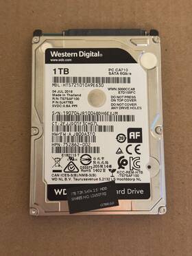 Hts721010a9e630 Western Digital Wd Black 1tb Internal 2.5 Inch Hdd Hard Disk Drive Storage Memory Reformatted