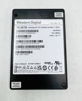15.36tb Western Digital Ots2375 Ultrastar Dc Sn650 Nvme Ssd