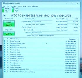 Sdbpnpz-1t00-1006 Western Digital A 1tb Nvme M.2 2280 Pc Sn530 Internal Ssd
