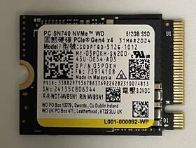 Sddptqd-512g-1102 Western Digital Sn740 512gb Nvme Pcie Ssd Hard Drive M.2 2230 Card -