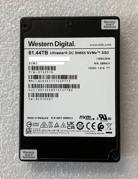Wus5ec1c1esp7y3 Western Digital Sn665 As-is Dc Sn655 61.44tb U.3 Pcie4.0 Nvme 2.5 Inch Ssd