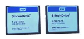 Ssd-c01gi-3500 Western Digital Lot Of 2 Wd Silicondrive 1gb Pata Cf Compact Flash Memory Card